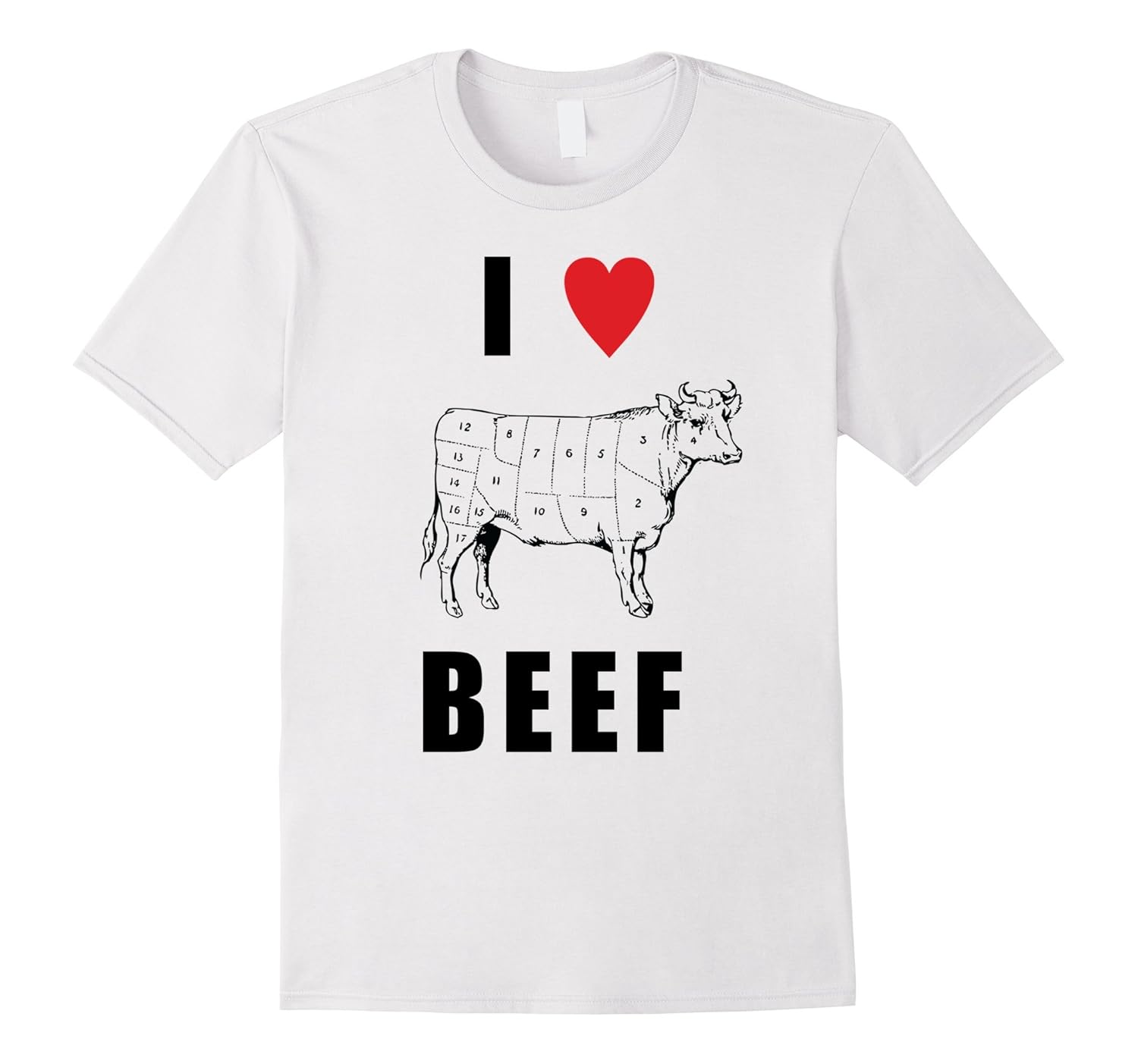 Beef Shirts I Love Beef Cow Graphic TeeCD Canditee