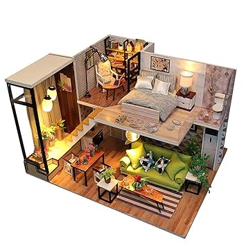 Buy Torch Cn Miniature Dollhouse Kit Decorations With Lights And