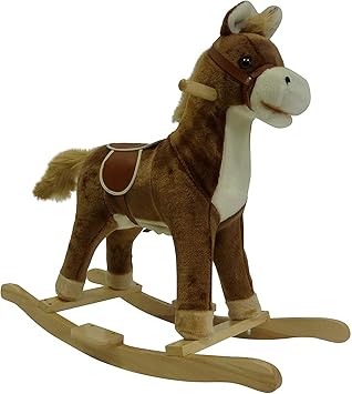 cheval a bascule marron