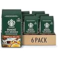 Starbucks Breakfast Blend Ground Coffee 340 Grams (pack of 6), Breakfast Blend, 6 Count