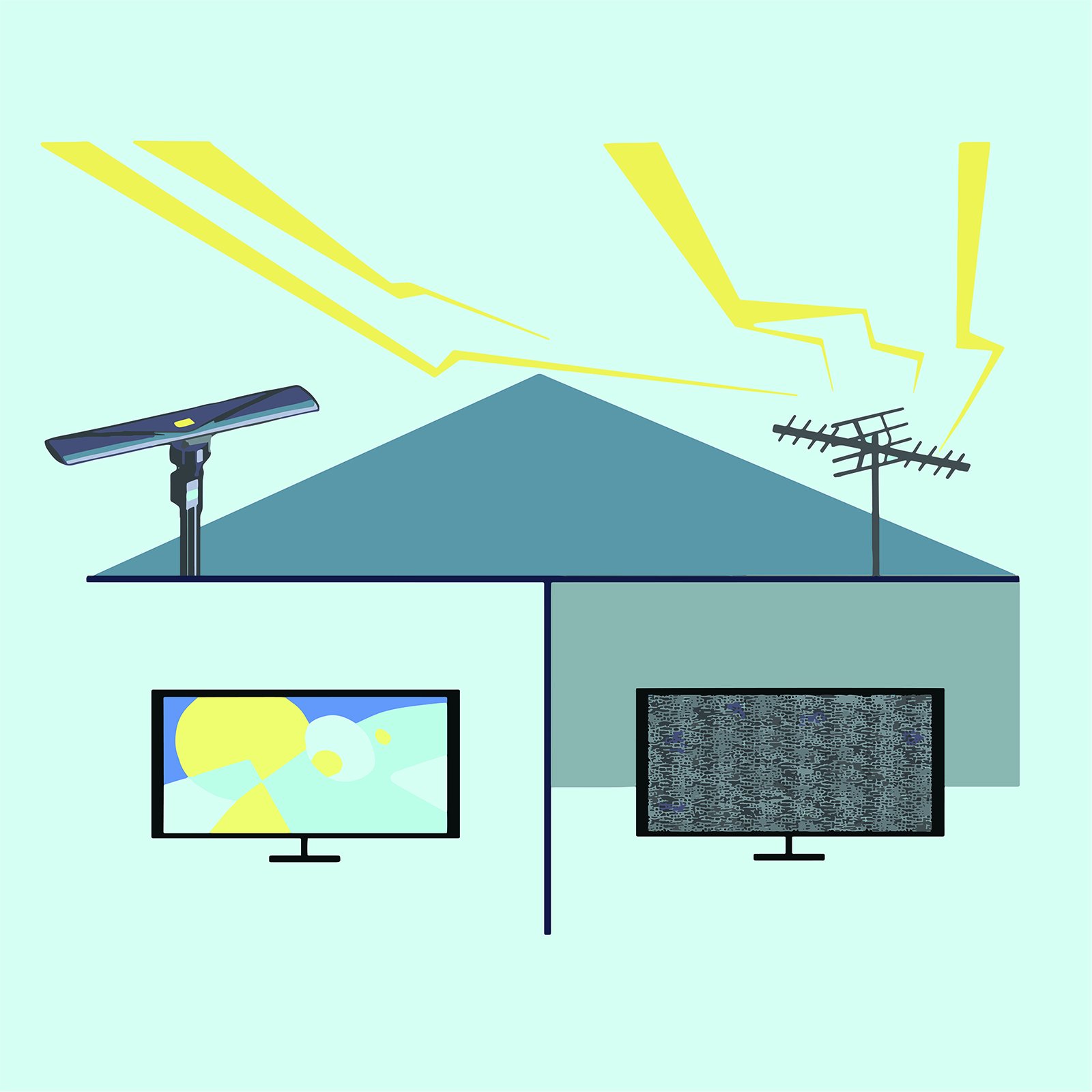 UHF/VHF/FM Amplified HDTV Outdoor TV Antenna 150 Miles Long Range and 360 Degree Rotation and Infrared Remote Control