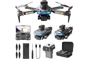 ZZKHGO Drone with 4K HD Camera Altitude Hold Mode Foldable RC Drone Quadcopter Hold Headless Mode Drone with Camera Drones for Adults Camera Drone Remote Control Drone Prime Big Deals Days