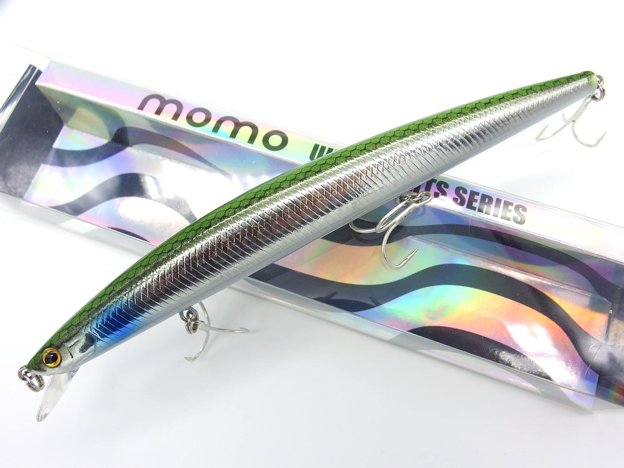 momolures - Shore Line Minnow 170F Double Wire Silent Weight Transfer System for Bass, Seabass, Salmon lure Fishing (BORA)