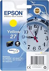 Epson 27 Yellow DURABrite Ultra Ink Cartridge for WF-3620DWF Series view 1
