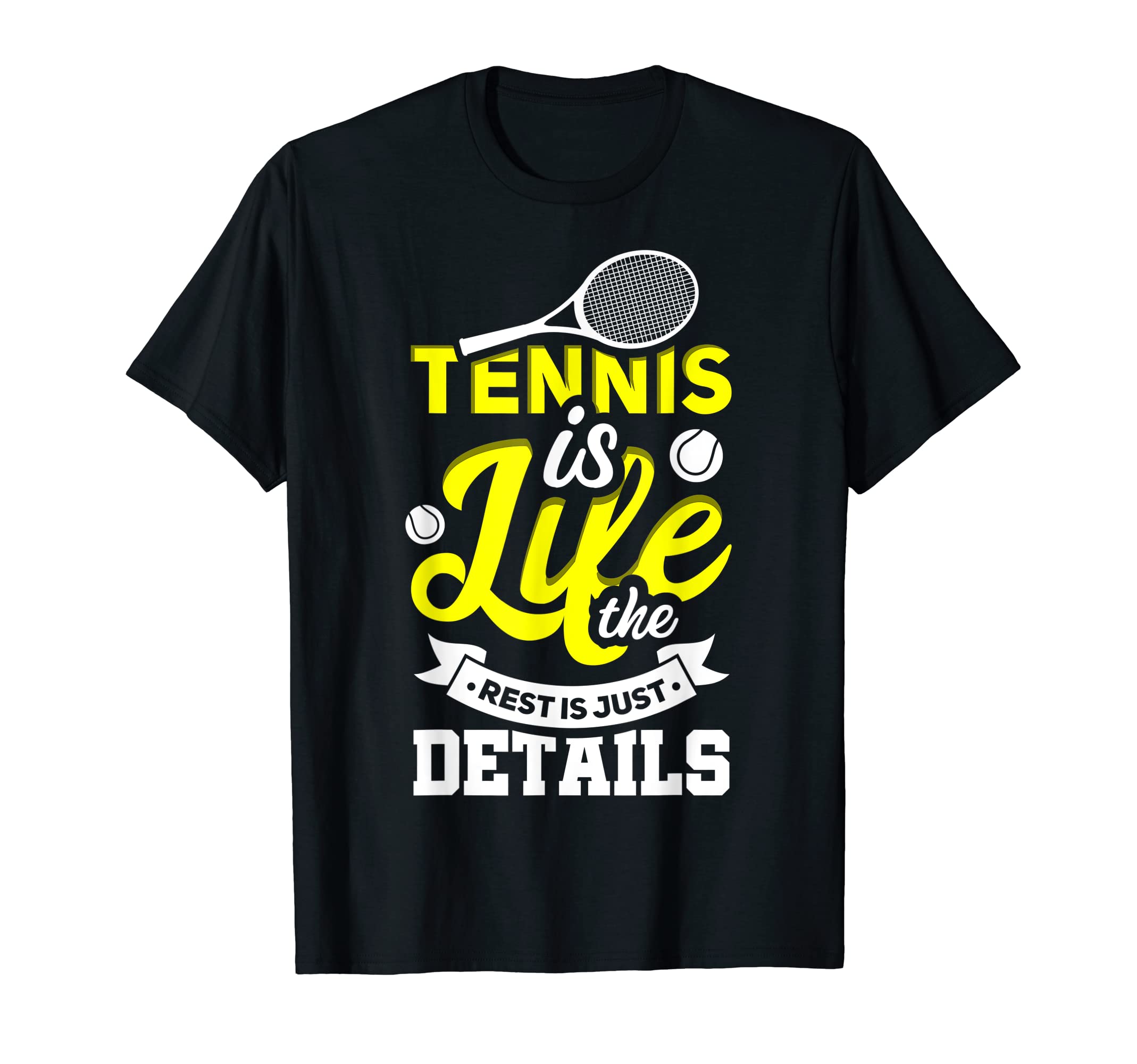 Tennis Balls With Racket | Tennis Player Gifts T-Shirt