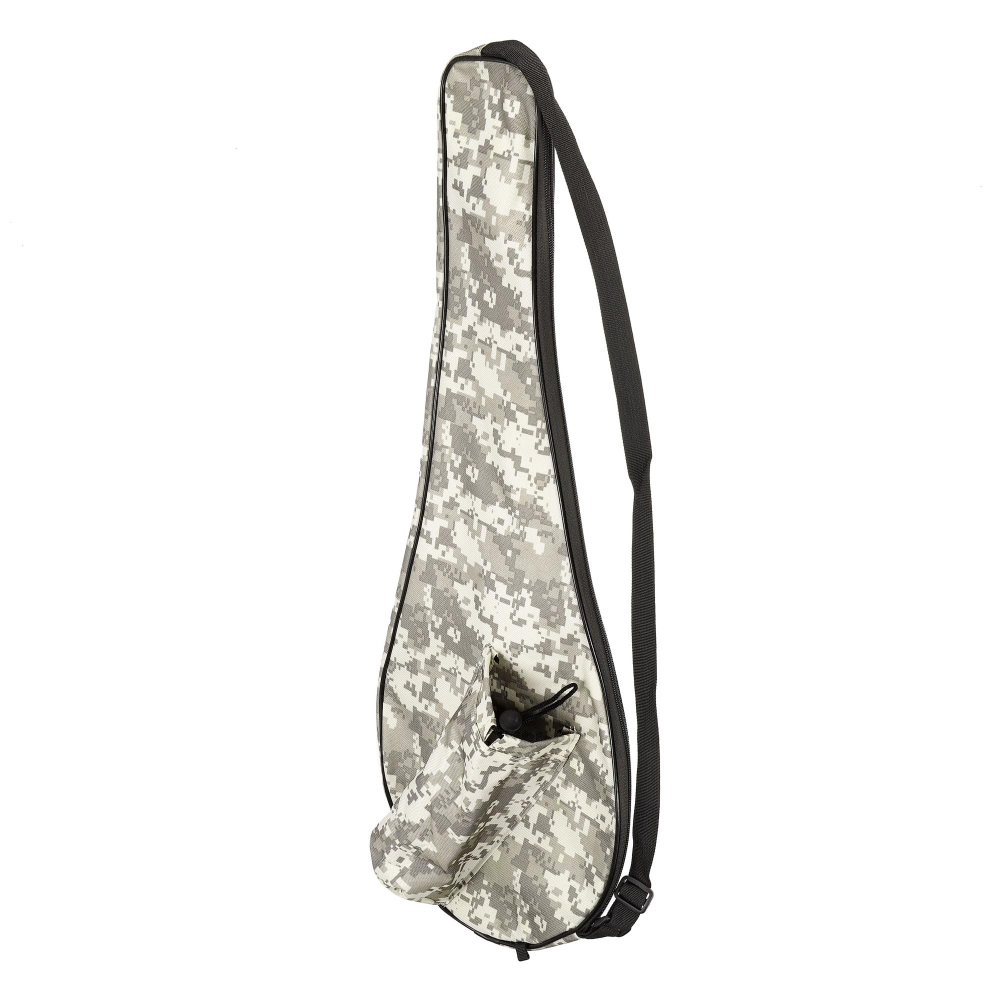 M METERXITY Badminton Racquet Cover - Lightweight Padded Waterproof Double Tennis Racket Cover Bag with Adjustable Shoulder Strap for Badminton Tennis (Camo)