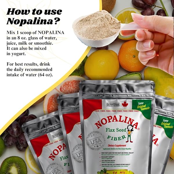 NOPALINA FLAX SEED FIBER 1 LB
