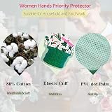 EASYLAVIE Ladies Small Gardening Gloves Women's Floral Cotton 2 Pairs Light Work view 3