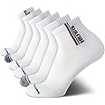 Tommy Hilfiger Men's Athletic Socks - Performance Cushion Quarter Cut Ankle Socks (6 Pack)