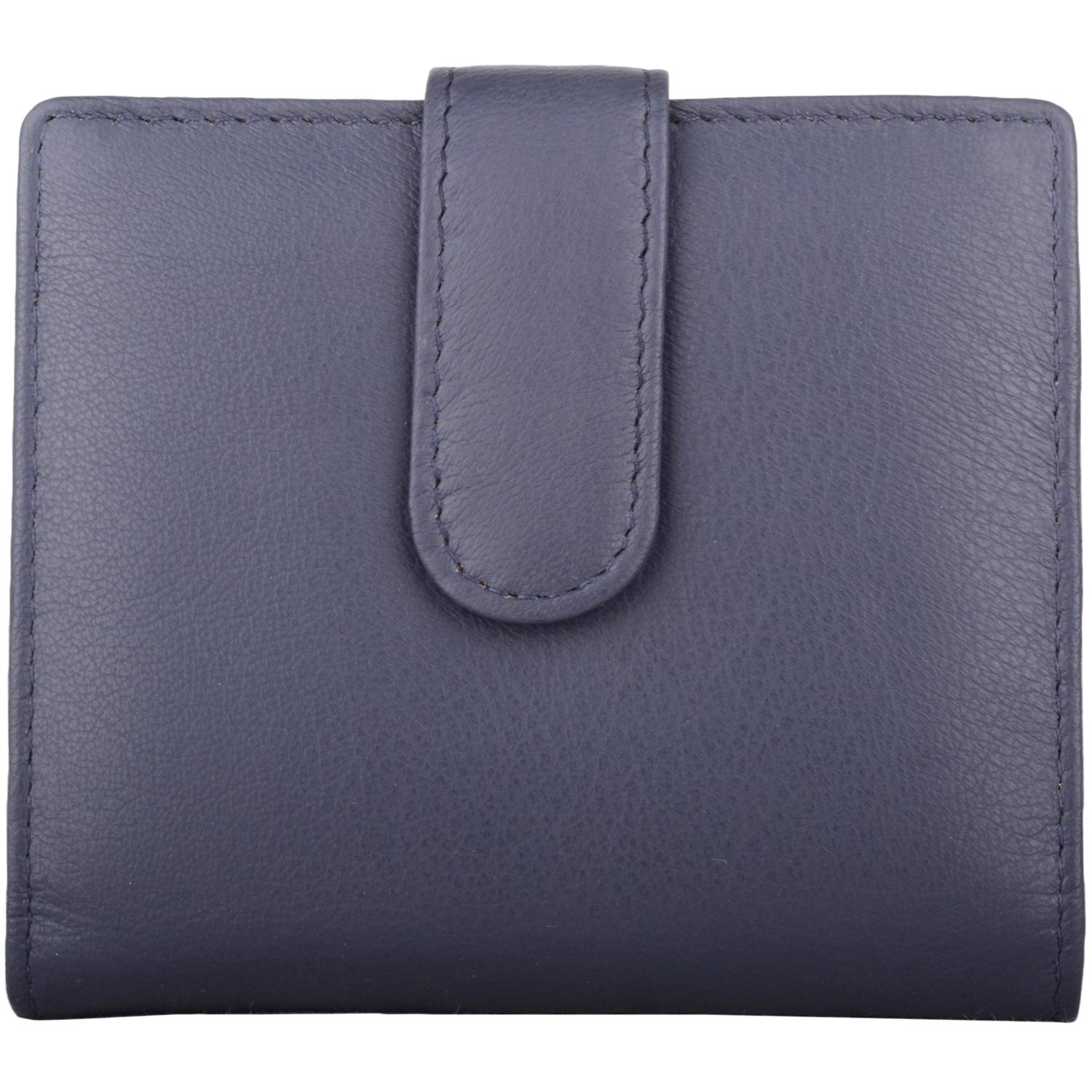Valita Mens/Womens Genuine Soft Leather RFID Protected Credit Card/Travel Card Holder - Navy