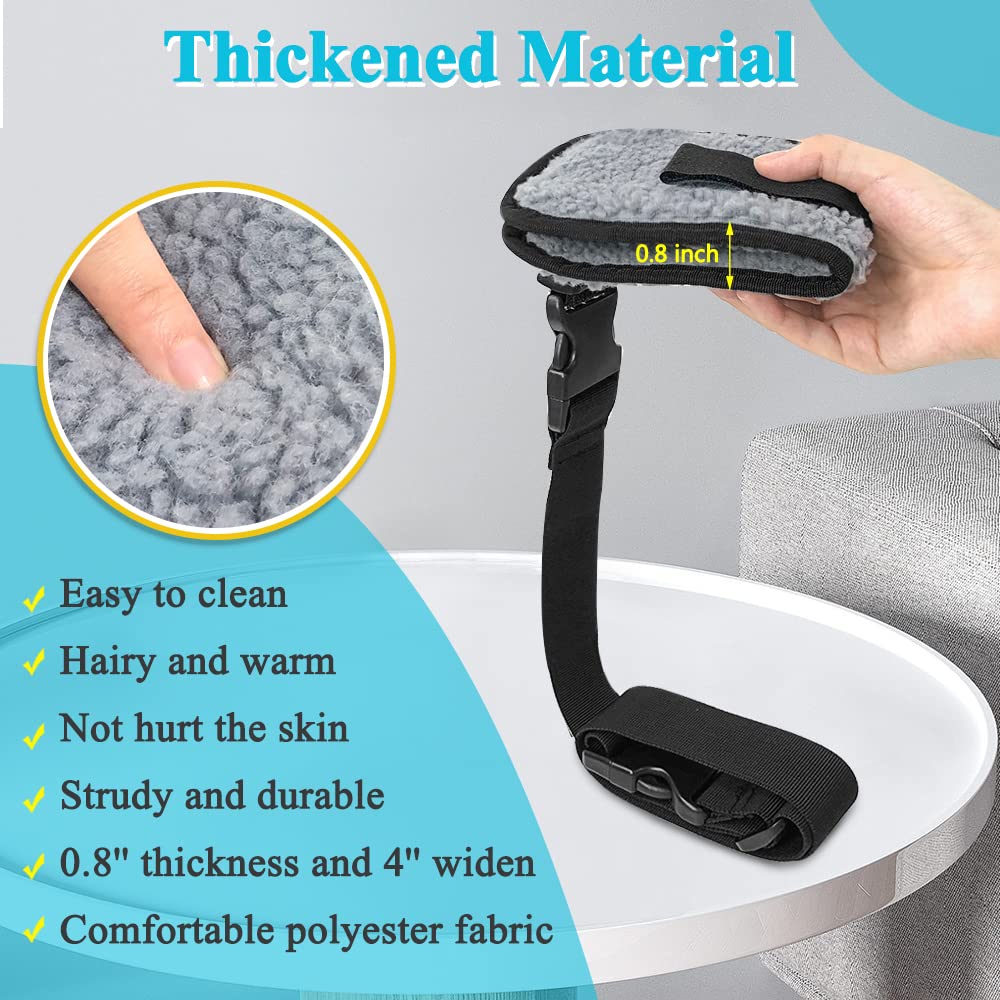 Zelen 2pcs Bed Limb Holders Hospital Bed Medical Restraints Patient Limb Holders for Hand, Feet, Ankle or Arm