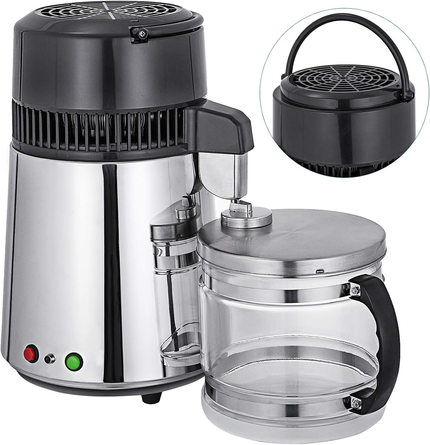 FANQIE Water Distiller 750W Adjustable Temperature Water Distiller 4L