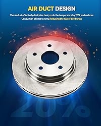PHILTOP Front Brake Pads and Rotors Kit, OE Carbon