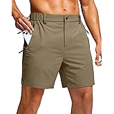 G Gradual Men's Shorts 7"/ 5"/ 9" Lightewight Casual Shorts for Men Hiking Golf Shorts with 3 Zipper Pockets
