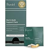 Perelel Men’s Multi Support Pack, Daily Multivitamin with Magnesium, Omega 3, CoQ10 & Folate, Nutritional Support for Men’s Wellness, Soy & Gluten Free, Non GMO, 30 Daily Pill Packs