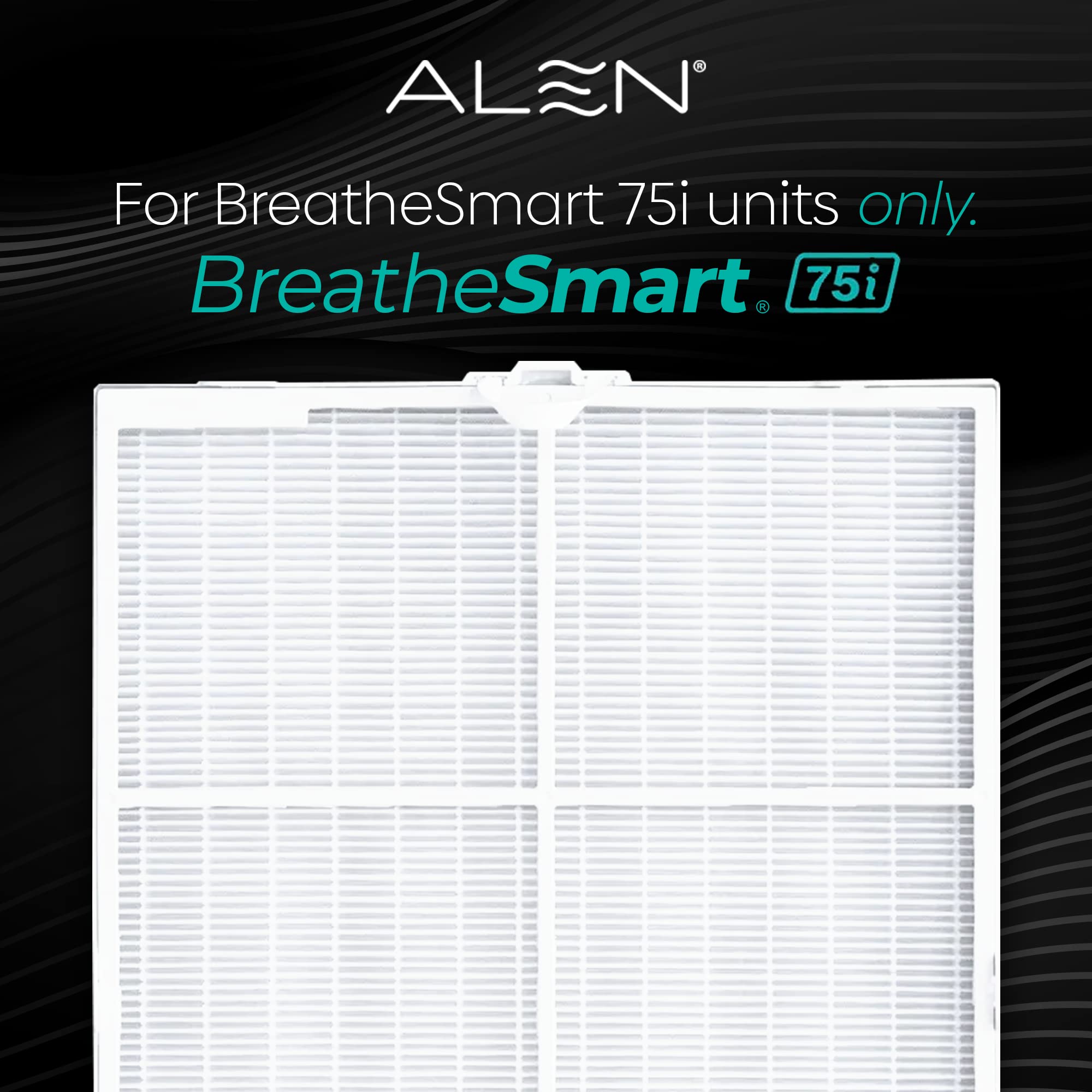 Alen Air Filter B7-Pure Replacement H13 True HEPA FIlter for BreatheSmart 75i Air Purifier - Captures Allergens, Dust, & Mold (1 Filter)
