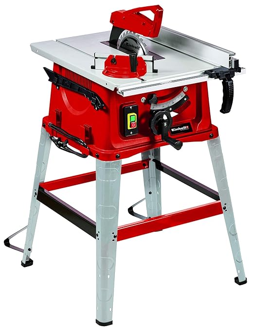 Einhell Tischkreissäge TC-TS 2025/2 eco (2.000 W, 4.250 min-1, 2-in-1-Sägeblatt-Verstellung für Höhe/Neigung, Parallelanschla