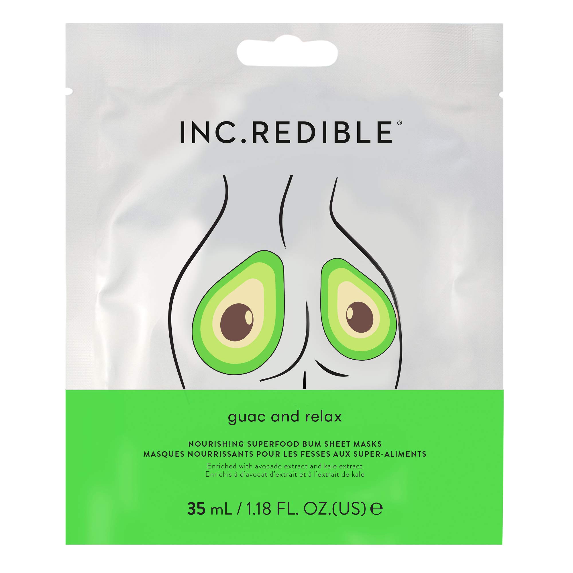 INC.redible Guac and Relax Bum Mask