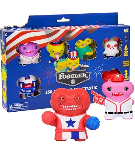 Amazon.com: Fuggler USA 250 Anniversary Collectible Figures 5 Pack