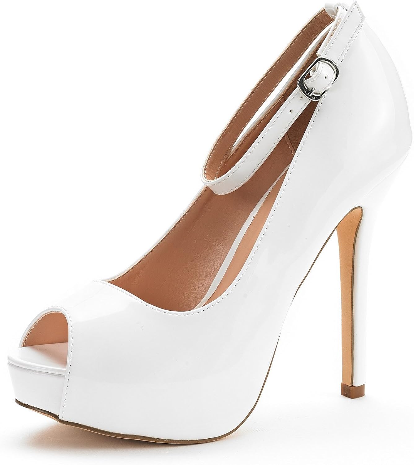 DREAM PAIRS Women's Swan-10 High Heel Plaform Dress Pump Shoes