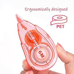 Vobou White Correction Tape, Easy To Use Applicator