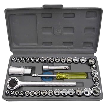 Socket 40 Pcs Combination Socket Toolkit (Set of 40) | Tookkit | Repair Tools | Industrial Tools |