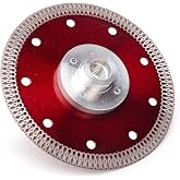 Casaverde 5 in Super Thin Diamond Porcelain Saw Blades,Tiles Blades | Includes a 5/8&ldquo;-11 Adapter,1.4mm Thick,for Cutting Porcelain Tiles,Granite,Marbles,Hot Pressed Sintering Diamond Blade