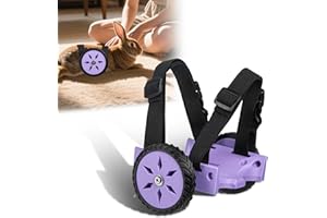 CeoNic Adjustable Holland Lop&Rabbits Wheelchair for Back Legs Mobility Aid, Soft TPU Tires with Raps, Fits Pets 2-4 lbs (Rabbit)