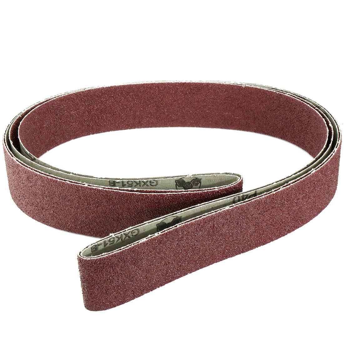 Sourcingmap 2-Inch x 72-Inch Aluminum Oxide Sanding Belt 40 Grits Sandpaper Lapped Joint for Belt Sander 2pcs