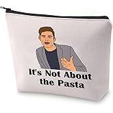 BLUPARK Vanderpump Inspired Gift It's Not About the Pasta Makeup Bag Real Housewife Gift (It's Not About the Pasta)