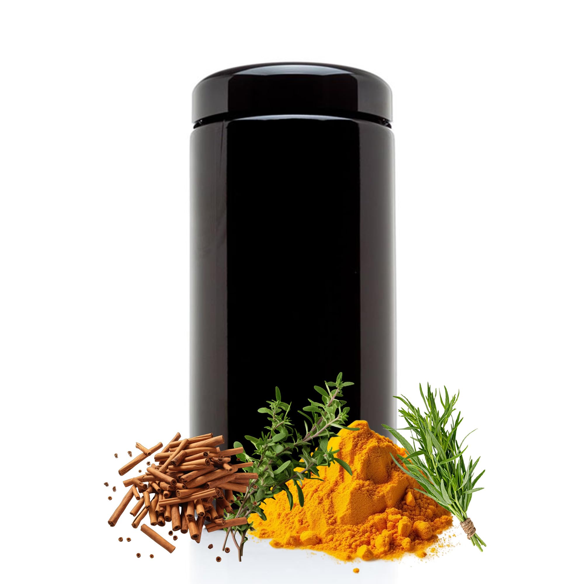 Nebula UV Glass Jar | Airtight Smell Proof Container Jar, Ultraviolet Storage Solution, Stash Jar | Black, Herb Guard, Pot, Herb Jars | 500ml