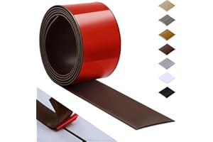 Bnell Floor Transition Strip Self Adhesive Vinyl Laminate Floor Cover Strip 3" Floor Flat Divider Strip for Joining Floor Gaps and Doorway Transitions (10Ft, Coffee)