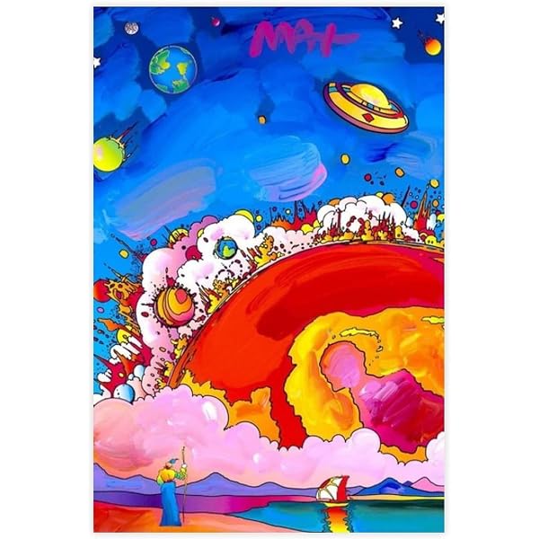 Peter Max Paper Airplane Book: Peter Max, blank endpaper former