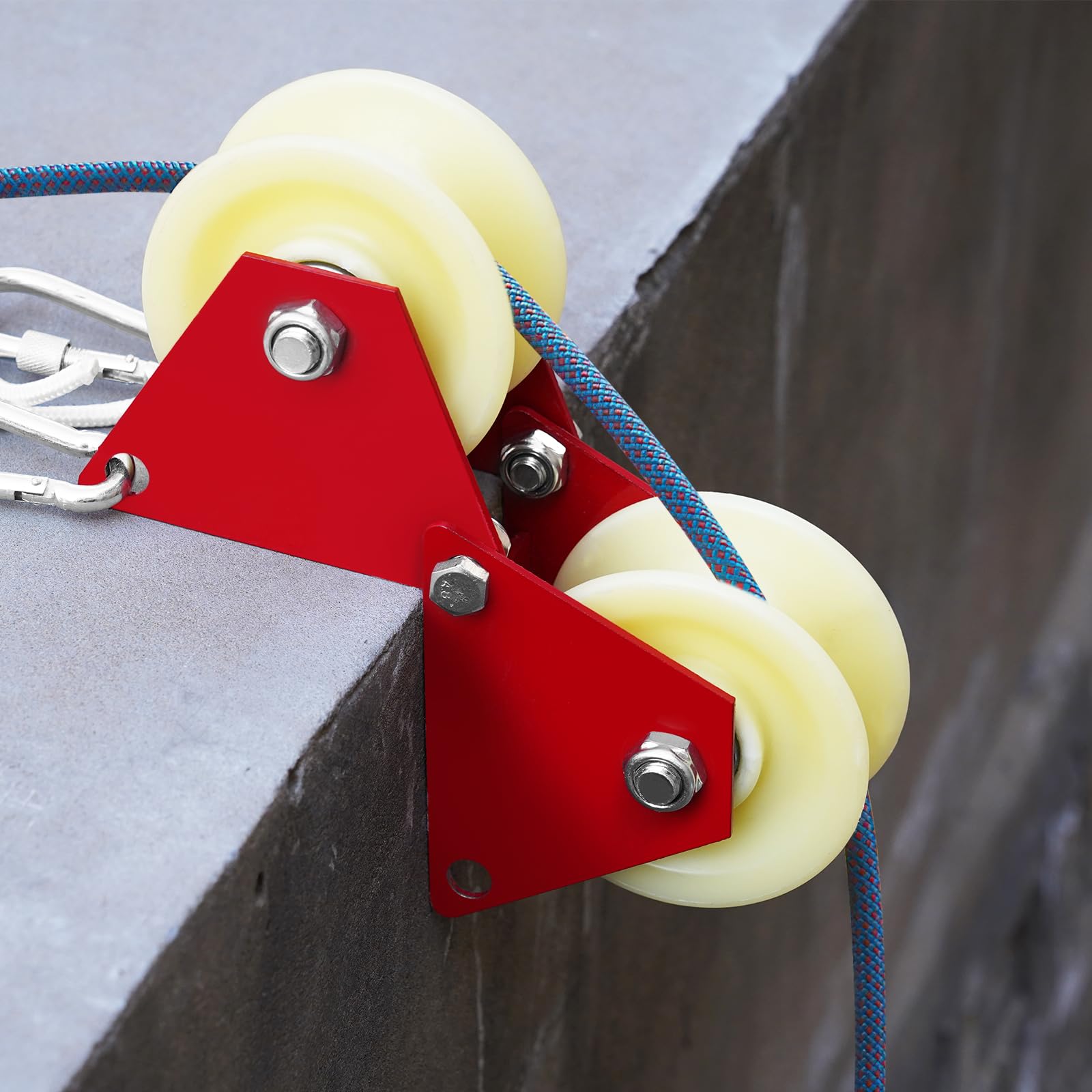 Photo 1 of YJINGRUI Heavy - Duty Corner Pulley System for Lifting Heavy Objects, 660lbs Capacity with 33ft Nylon Rope, Edge Protection Pulley, Ideal for Material Handling and Moving, Labor - Saving Lift Tools