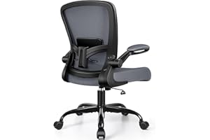 FelixKing Office Chair, Ergonomic Desk Chair Breathable Mesh Chair with Adjustable High Back Lumbar Support Flip-up Armrests, Executive Rolling Swivel Comfy Task Computer Chair for Home Office