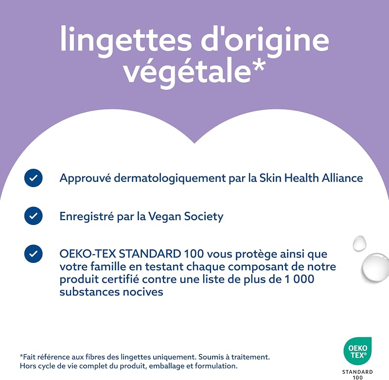 Peau Sensible+ Lingettes Apaisantes, 6 Paquets