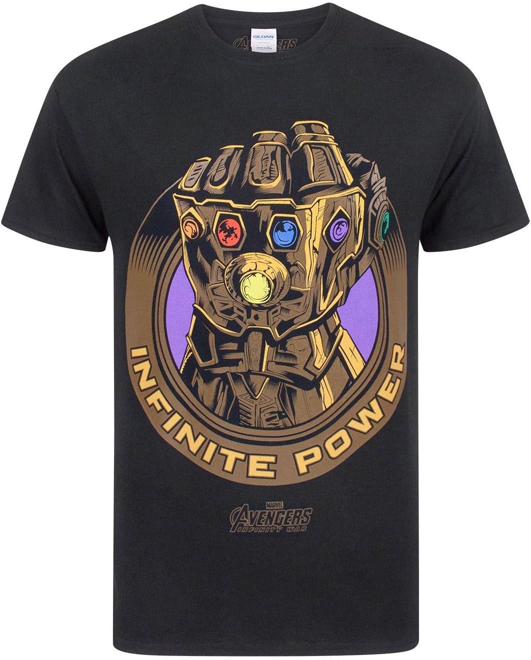 Avengers Infinity War Marvel Thanos Infinity Gauntlet Men's T-Shirt Black