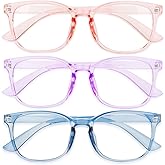 Gaoye Stylish Blue Light Glasses for Woman - Computer Glasses for Blue Light Blocking - Lightweight Frames - 3 pack