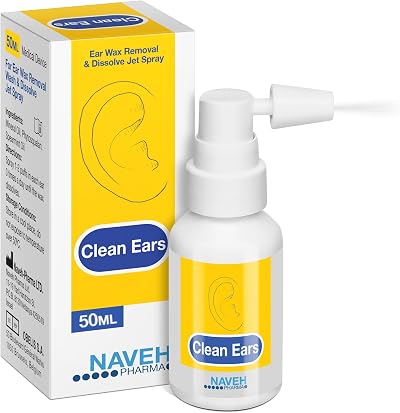 NAVEH PHARMA CleanEars Dry Ear Wax Drops 50ML Fast-Acting