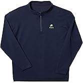 Buoy Up - Men's Performance Quarter Zip Pullover, Performance Athletic Long Sleeve Mock Neck Moisture Wicking Pullover