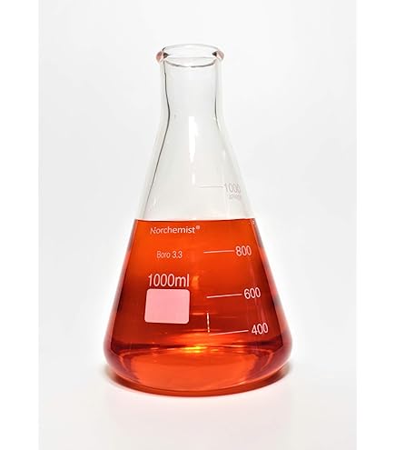 Erlenmeyer Conical Flask, 500ml, with Teflon Lined Screw Cap
