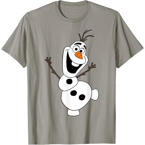 Amazon.com: Disney Frozen Olaf Big Face Smiling T-Shirt (XXL