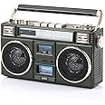 ANTPO Retro Vintage Radio Bluetooth Speakers Vintage Decor Small Wireless Speakers Stereo Radio Portable FM with Rich Bass Speakers Support TF Card for Home/Outdoor/Gift