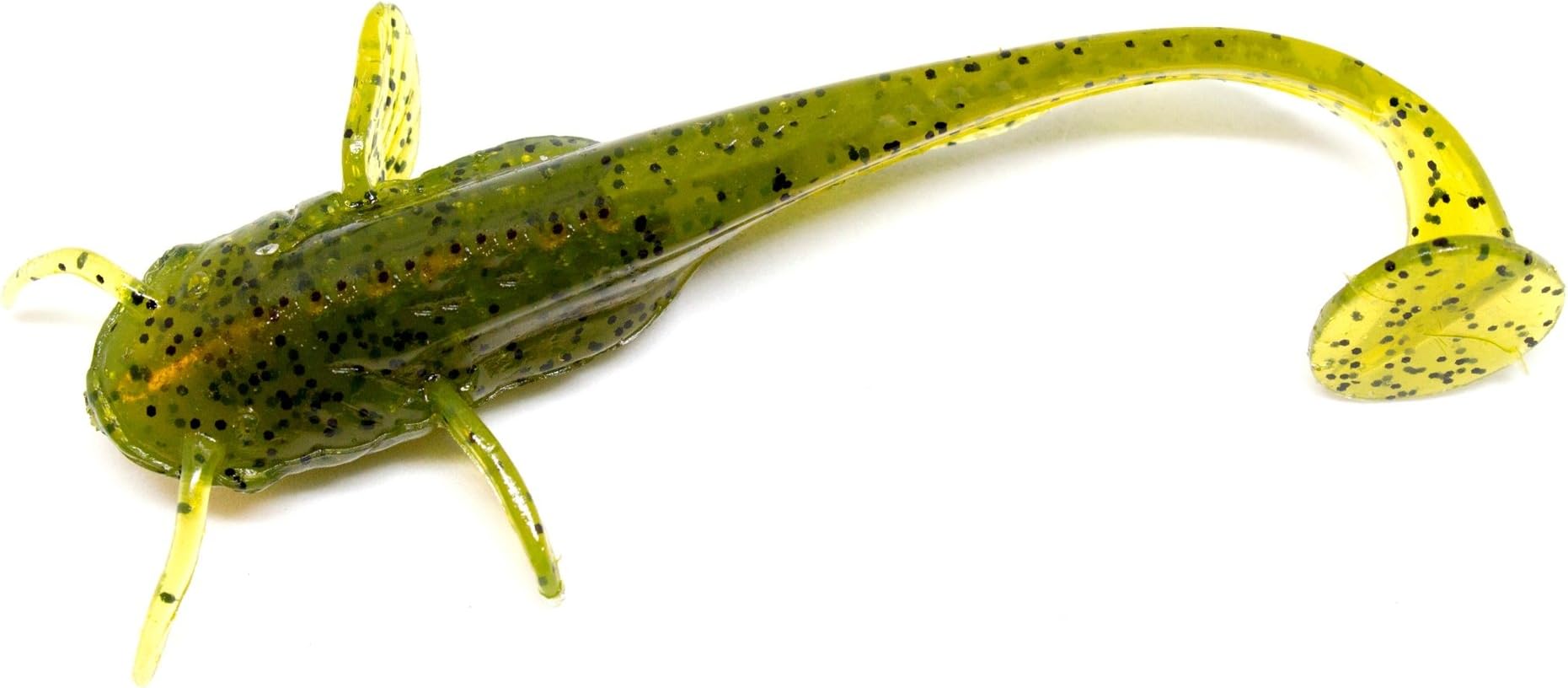 FishUp Soft Plastic Fishing Lures, Edible Silicone, Poured Baits, Type Minnow, Irresistible to Predators Drop Shot baits, for Bass, Walleye and Zander, Catfish 3", 8 Pcs