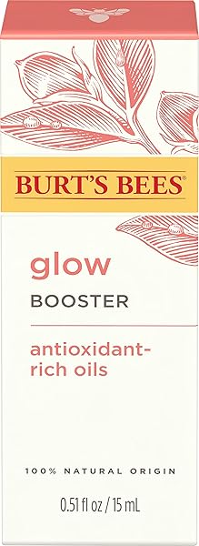 BURT’S BEES GLOW BOOSTER FACE SERUM WITH ANTIOXIDANT-RICH OILS FOR NORMAL AND COMBINATION SKIN, 0.51 FLUID OUNCES