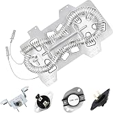 Azdele Heating Element for Samsung Dryer, Dryer Heating Element DC47-00019A for Samsung dv42h5000ew/a3 dv45h7000ew/a2 Dryer Parts, Including DC96-00887A, DC47-00016A, DC47-00018A and DC32-00007A