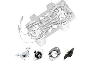 Azdele Heating Element for Samsung Dryer, Dryer Heating Element DC47-00019A for Samsung dv42h5000ew/a3 dv45h7000ew/a2 Dryer Parts, Including DC96-00887A, DC47-00016A, DC47-00018A and DC32-00007A