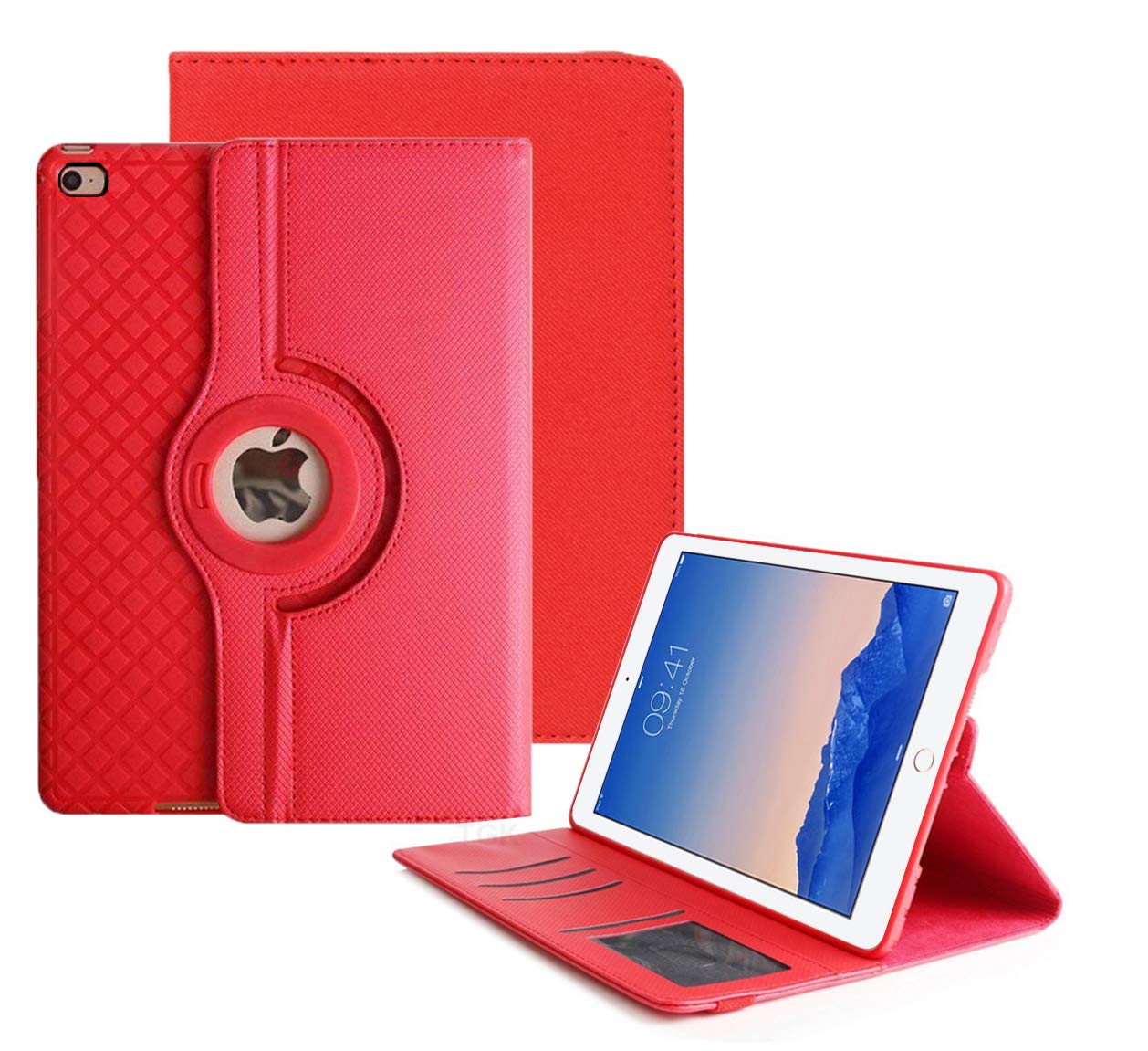 Tgk Tpu 360 Degree Rotating Detachable Smart Flip Case Cover