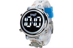 ACCUTIME Bluey Digital Watch for Kids with Light-Up Screen and Silicone Strap Featuring Bluey and Friends, Easy Time Display, Fun for Boys and Girls, Fits Wrists 5.5" to 8"