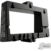 Yealink T46 Wall Mount Bracket for VoiP Phone T46U, T46S, T46G - Fits to Exact Specifications Ensures a Secure and Stable Install for Access to All Telephone Cables, Global Teck Microfiber Cloth